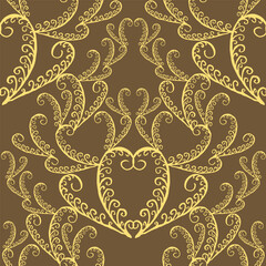 fern pattern. Vector illustration. For decoration.