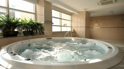 water pool in the luxurious spa