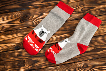Polar Bear Patterned Socks