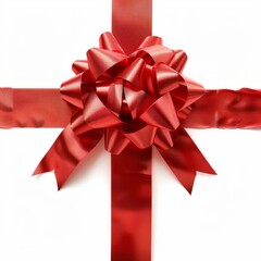 Fototapeta premium Red Ribbon With Bow