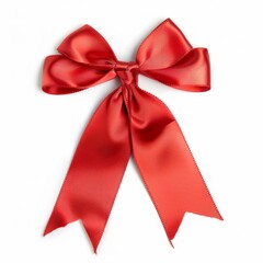 Fototapeta premium Red Ribbon With a Bow