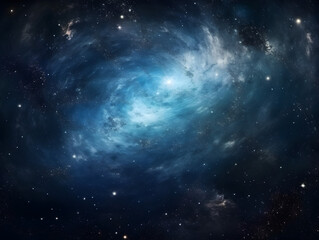 Fototapeta premium Abstract shimmering stars and cosmic dust mystical vibes background, celestial landscape