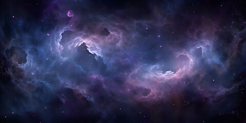 Abstract mystic purple starfield with cosmic energy, deep space mystery and cosmetic stardust