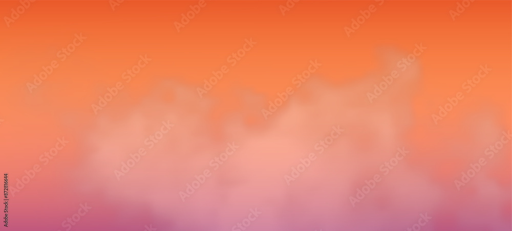 Poster modern colorful gradient background with clouds