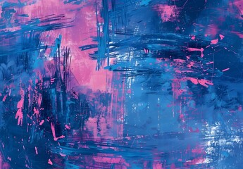 Abstract Blue and Pink Grunge Texture Background