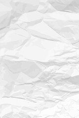 White clean crumpled paper