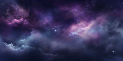 Obraz premium Abstract mystic purple starfield with cosmic energy, deep space mystery and cosmetic stardust