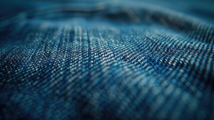Blue jeans texture in close up for abstract background