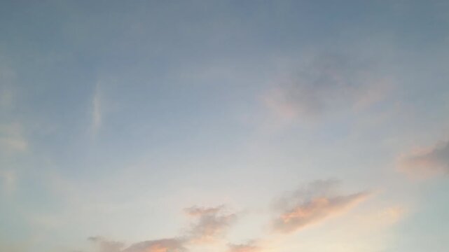 Late Afternoon Sky In Jakarta Pan Down Onto City Buildings