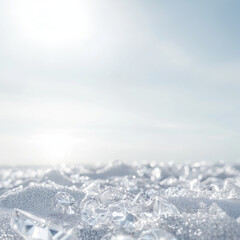 shiny glamour luxury piles of diamonds and pearls on white surface; bright sunny background; perfect for exclusive expensive jewelry / gifts ads; sparkly backgrounds