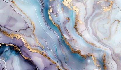 Fototapeta premium Abstract Pastel Marble with Gold Veins