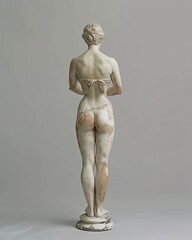 Obraz premium White Marble Statue of a Woman