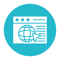 Browser vector icon. Can be used for No Code iconset.