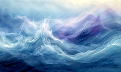 a swirl of dense smoke in blue teal light illustration wallpaper, wavy blue backdrop	
