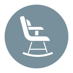 Rocking Chair vector icon. Can be used for Comfort iconset.