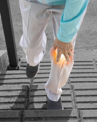 knee pain when going up stairs