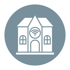 Home Network vector icon. Can be used for Home Based Business iconset.