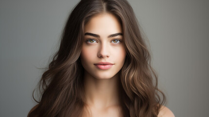 Fototapeta premium Young Woman Natural Beauty Portrait
