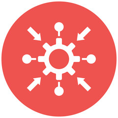 Network Integration vector icon. Can be used for Networking iconset.