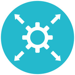 Network Scalability vector icon. Can be used for Networking iconset.