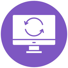 Synchronization vector icon. Can be used for Business Analytics iconset.