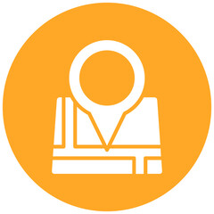 Address vector icon. Can be used for Contact Us iconset.