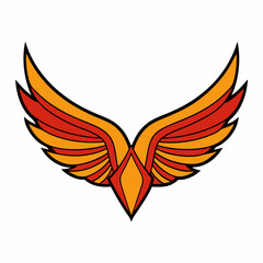 Obraz premium wings clipart cartoon Illustration drawing