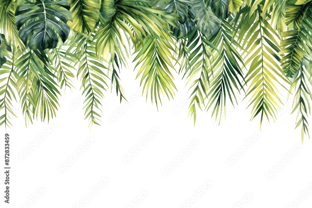 Sticker png palm leaves nature outdoors plant.