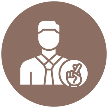 recommend clip art: Dishonest Politician vector icon. Can be used for Corruption iconset.