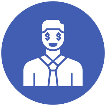 recommend clip art: Greedy Banker vector icon. Can be used for Corruption iconset.