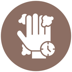 Handwashing Timer vector icon. Can be used for Infectious Diseases iconset.
