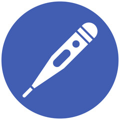 Feverish Thermometer vector icon. Can be used for Infectious Diseases iconset.