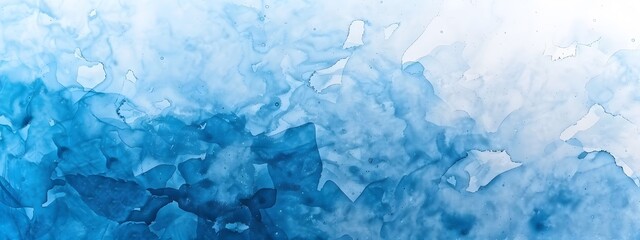 Obraz premium Abstract Blue Watercolor Background with Gradient
