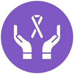 Cancer-Free vector icon. Can be used for Chemotherapy iconset.