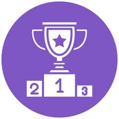 Winner vector icon. Can be used for Rugby iconset.