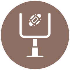 Rugby Goal vector icon. Can be used for Rugby iconset.