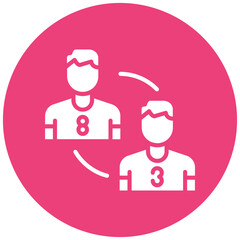 Change Player vector icon. Can be used for Rugby iconset.