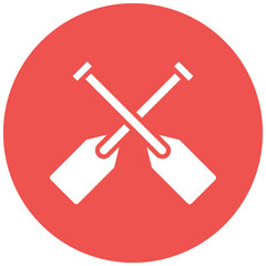 Paddles vector icon. Can be used for Ocean iconset.