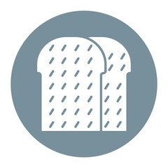 Bread vector icon. Can be used for Supermarket iconset.