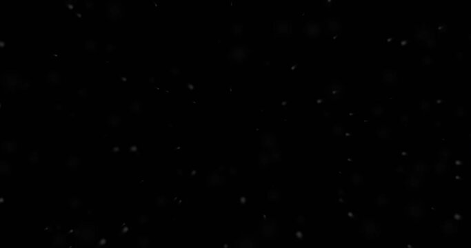 
Shiny shimmering grain dust particles floating dark room 4K. Fluid abstract dust flying randomly realistic snow glare winter morning flare sparkles light background. VFX overlay asset steam mist bg

