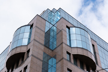 modern office building with sky