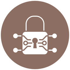 Cyber Security vector icon. Can be used for Biometrics iconset.