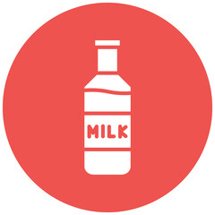Milk Bottle vector icon. Can be used for Baby Shower iconset.