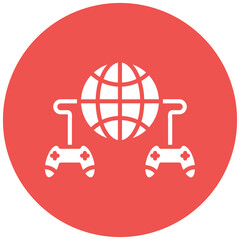 Multiplayer Games vector icon. Can be used for Bowling iconset.