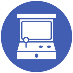 Arcade vector icon. Can be used for Bowling iconset.
