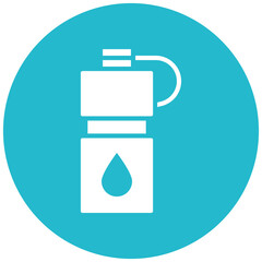 Water Bottle vector icon. Can be used for Volleyball iconset.