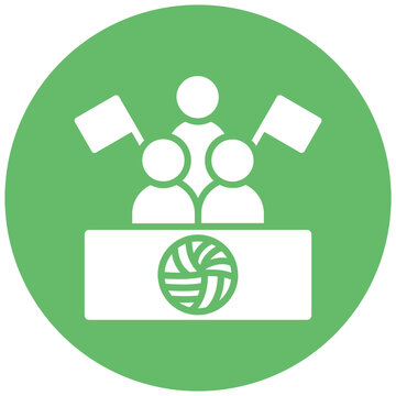 recommend clip art: Supporter vector icon. Can be used for Volleyball iconset.