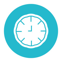 Clock vector icon. Can be used for Retro iconset.