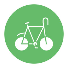 Cycle vector icon. Can be used for Retro iconset.