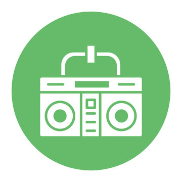 recommend clip art: Boombox vector icon. Can be used for Retro iconset.